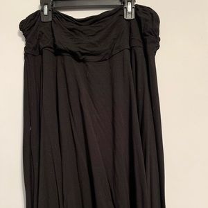 BCBG flare black skirt